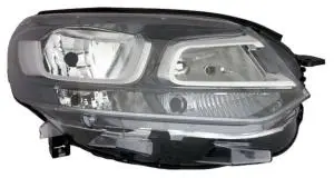 Phare Optique avant droit pour CITROËN JUMPY III SPACE-TOURER depuis 2016, fond noir, H1+H7+W5W+W21W+PY21W, Neuf Pas Cher