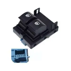 Certifié Interrupteur lève vitre électrique avant gauche pour FIAT FIORINO III phase 2 depuis 2016, 2 bouton, Neuf