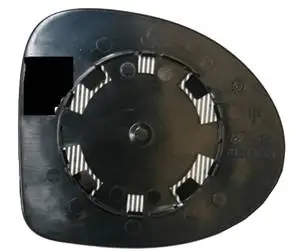 Meilleur Choix Miroir Glace rétroviseur gauche pour RENAULT CLIO II CAMPUS, 2009.2012, dégivrant asphérique à clipser