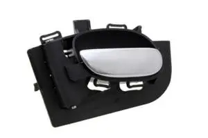 Poignée de porte avant ou arrière gauche pour PEUGEOT 206, 1998 à 2009, interne, Noire/argent, Neuve Meilleur Choix