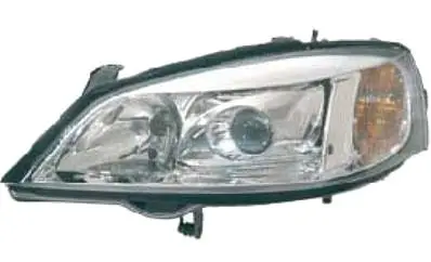 Phare Optique avant gauche pour OPEL ASTRA G 1998-2001, H7+HB3, Corps chromé, Neuf Achat Immédiat