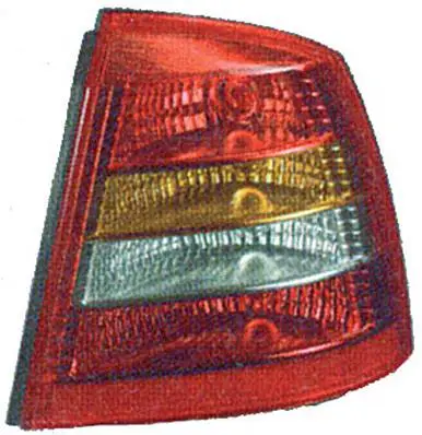 Bon Plan Feu arrière gauche pour OPEL ASTRA G 1998-2001, Rouge orange Incolore, Mod. 3 / 5 portes, Neuf