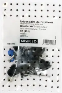Meilleur Prix Kit de fixation assemblage Pare chocs avant pour CITROËN C3 II phase 2- 2013 à 2017, Neuf
