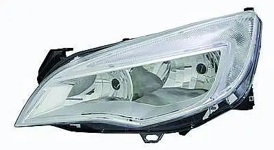 Phare Optique avant gauche pour OPEL ASTRA J 2010-2012, H7+H7, électrique, Corps chromé Top Vente