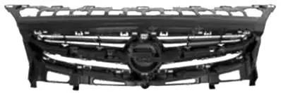 Grille radiateur centrale pour OPEL ASTRA J 2012-2016, Gris, Neuve Vente Flash