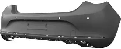 Pare chocs arrière pour OPEL ASTRA J 2012-2016, Mod. Berline, 4 trous capteurs radar, Neuf à peindre Livraison Express