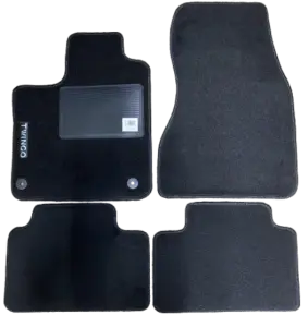 Kit 4 Tapis de sol Auto pour RENAULT TWINGO depuis 2014, avec sigle TWINGO, avec CLIPS, Neuf Authentique