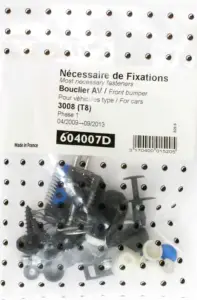Kit de fixation assemblage Pare chocs avant pour PEUGEOT 3008 phase 1 2009 - 2013, Neuf Achetez Aujourd’hui