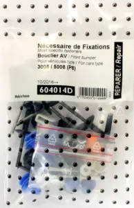 Vente Flash Kit de fixation assemblage Pare chocs avant pour PEUGEOT 3008 II et 5008 II (P8) 2017-2020, Neuf