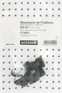 Kit de fixation assemblage Aile avant pour CITROËN C3 II (A51) - 2009 à 2017 (tous modèles), Neuf Authentique