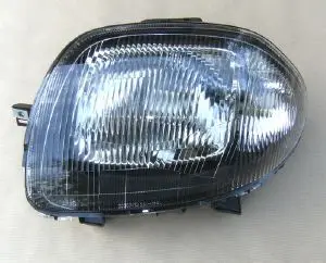 Phare Optique avant gauche pour RENAULT CLIO II phase 1, 1998-2001, H4, (verre strié), Neuf Remise