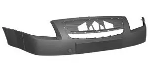 Pare chocs avant supérieur pour CITROËN C2 phase 1, 2003-2008, noir, Neuf Petit Prix