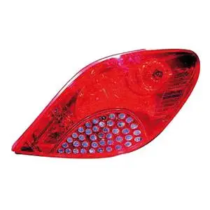 Feu arrière droit pour PEUGEOT 207 phase 1, 2006-2009, (rouge), Neuf Produit De Marque