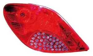 Feu arrière gauche pour PEUGEOT 207 Sport phase 1, 2006-2009, (rouge), Neuf Bon Marché