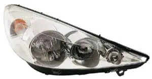 Phare Optique avant droit pour PEUGEOT 206 Plus (206+) 2009-2013, H7+H1, Neuf Meilleur Prix