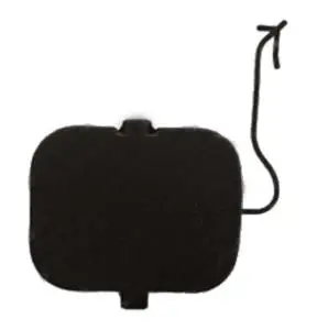 Cache-crochet remorquage pour FIAT PANDA II 2003-2008, noir, pare chocs arrière, Neuf Dernier Modèle