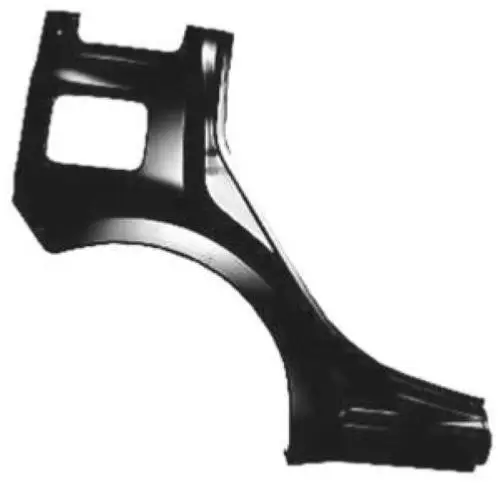 Authentique Aile arrière droite pour FIAT PANDA II 2003-2008, avec bas de caisse, Neuve à peindre