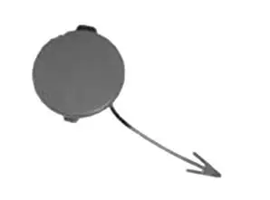 Nouveauté Cache-crochet remorquage pour VOLKSWAGEN GOLF VI 2008-2012, pare chocs avant, Neuf à peindre