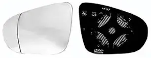 Miroir Glace rétroviseur gauche pour VOLKSWAGEN GOLF VI 2008-2012, dégivrant, asphérique, à clipser Petit Prix