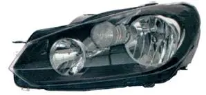 Meilleur Choix Phare Optique avant gauche pour VOLKSWAGEN GOLF VI GTI/GTD 2009-2013, H7+H15, fond noir, Neuf