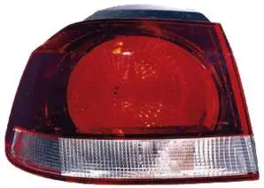 Feu arrière extérieur gauche VOLKSWAGEN GOLF VI 2008-2012, rouge/fumé, (type Hella), partie sur aile Acheter En Ligne