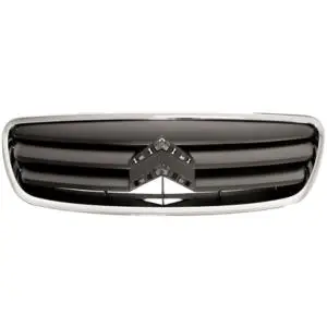 Vente Directe Grille de calandre supérieure pour CITROËN C2 ph.2, 2008-2010, contour chromé, ouverte, (sans logo)