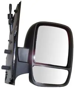 Promotion Saisonnière Rétroviseur droit manuel pour FIAT SCUDO II 2007-2016, (double glace), noir, Neuf