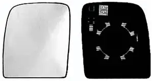 Prix Réduit Miroir Glace rétroviseur gauche pour FIAT SCUDO II 2007-2016 verre supérieur dégivrant à clipser