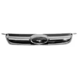 Solde Grille calandre de radiateur pour FORD C-MAX 2010-2015, noire brillante, moulure chromée, Neuve