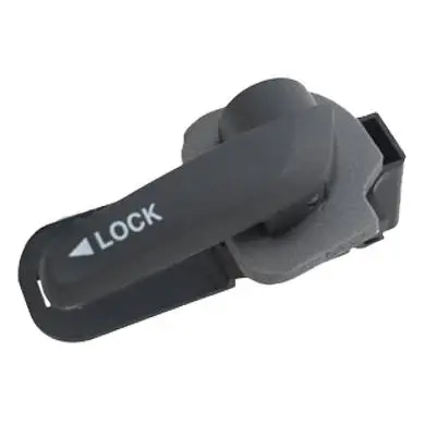 Satisfait Ou Remboursé Poignée de porte avant droite pour FIAT DOBLO II ph. 1 2010-2015, interne, Noire, Neuve