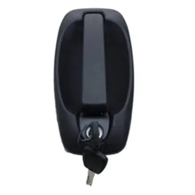Poignée de porte avant gauche pour FIAT QUBO 2008-2016, extérieure, Noire, barillet, jeu clé, Neuve Marque