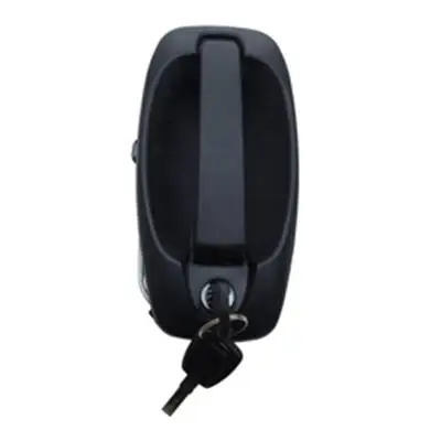 Top Vente Poignée de porte battante pour FIAT QUBO 2008-2016, extérieure, Noire, barillet, jeu clé, Neuve