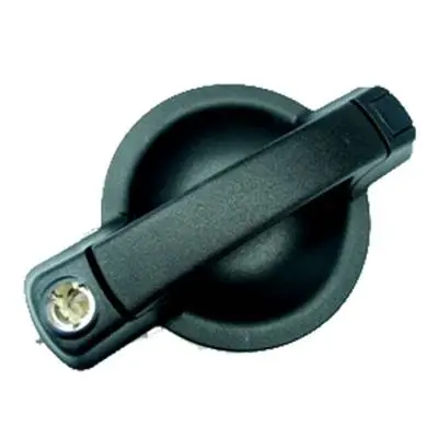 Produit De Marque Poignée de porte avant droite pour FIAT DOBLO I ph. 2 2006-2010, extérieure, Noire, trou barillet