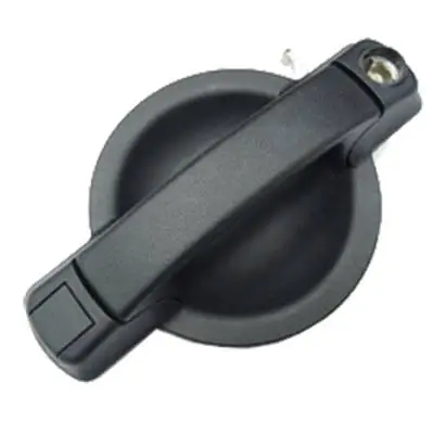 Poignée de porte avant gauche pour FIAT DOBLO I ph. 2 2006-2010, extérieure, Noire, trou barillet Bon Plan