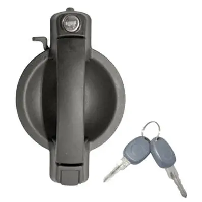 Haute Qualité Poignée de porte avant gauche pour FIAT DOBLO I ph. 2 2006-2010, extérieure, Noire, trou barillet