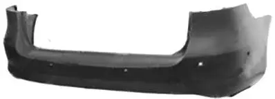 Pare chocs arrière pour VOLKSWAGEN PASSAT B7 2011-2014, Mod. Break / Trendline, trous capteurs radar Populaire