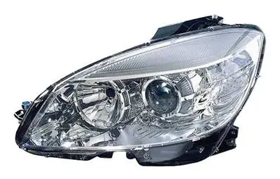 Haute Qualité Phare Optique avant gauche électrique pour MERCEDES (W204) CLASSE C ph. 1 2007, H7+H7, Neuf