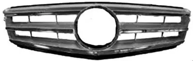 Promotion Saisonnière Grille radiateur centrale pour MERCEDES (W204) CLASSE C ph. 1 2007-2011, Chromé argent mat, Mod. Avantgarde, Neuve