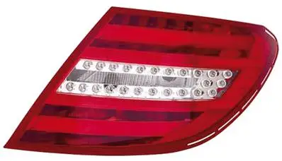 Feu arrière droit pour MERCEDES (W204) CLASSE C ph. 2 2011-2014, rouge incolore, Mod. Berline-Coupé, Neuf Jusqu’à Épuisement Des Stocks