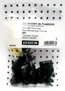 Prix Cassé Kit de fixation assemblage Aile avant pour PEUGEOT 307 depuis 2001 (tous modèles), Neuf