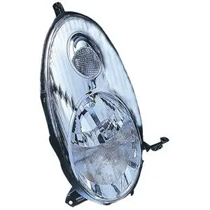 Satisfait Ou Remboursé Phare Optique avant gauche pour NISSAN MICRA III (K12) ph.2, 2005-2007, H4, chromé, Neuf