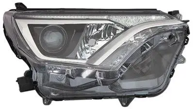 Phare optique avant droit pour TOYOTA RAV4, 2015-2019, HIR2+WY21W, feu diurne à LED, fond noir, neuf Prix Bas