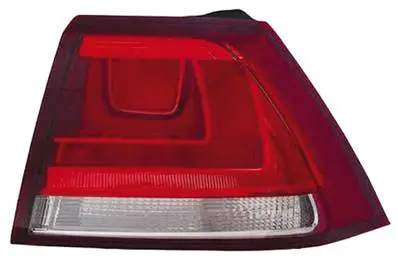Commander Vite Feu arrière extérieur droit VOLKSWAGEN GOLF VII ph. 1 2012-2016, rouge/blanc, Neuf