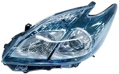 Paiement Sécurisé Phare Optique avant gauche pour TOYOTA PRIUS 2011-2015, H11+HB3, Corps Azure, Mod. Plug in, Neuf
