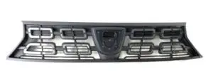 Grille de calandre supérieure pour DACIA DUSTER 2 phase 1 depuis 01/2018, noire contour chromé, pare chocs avant, Neuve Livraison Gratuite