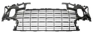 Haute Qualité Grille de calandre centrale pour PEUGEOT 307 phase 2, 2005-2008, noire, avec trou pour profils chromés, pare chocs avant