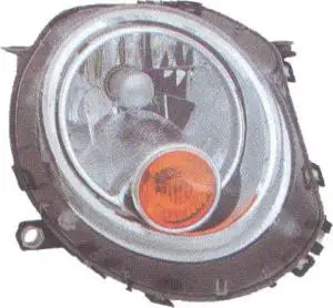 Phare optique avant droit pour MINI R56 de 2006 à 2010, ONE/COOPER, H4, orange, Neuf Meilleur Choix