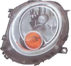 Acheter Direct Phare optique avant gauche pour MINI R56 de 2006 à 2010, ONE/COOPER, H4, orange, Neuf