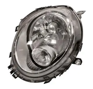 Paiement Sécurisé Phare optique avant gauche pour MINI R56 de 2006 à 2010, ONE/COOPER, H4, blanc, Neuf