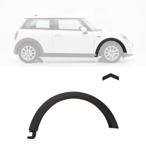élargisseur d&rsquo;aile avant droite pour MINI F55/F56 2014-2021, ONE/COOPER, Noir, Neuf Populaire
